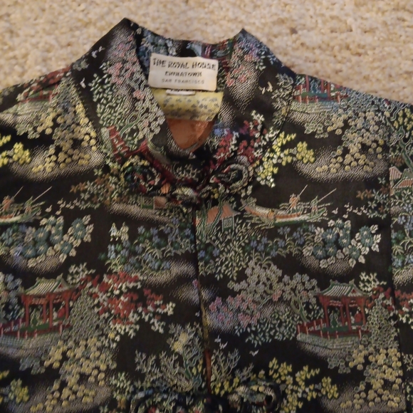 GORGEOUS VTG Royal House Chinatown San Francisco MEDIUM Silk Brocaded Jacket. - Picture 6 of 6